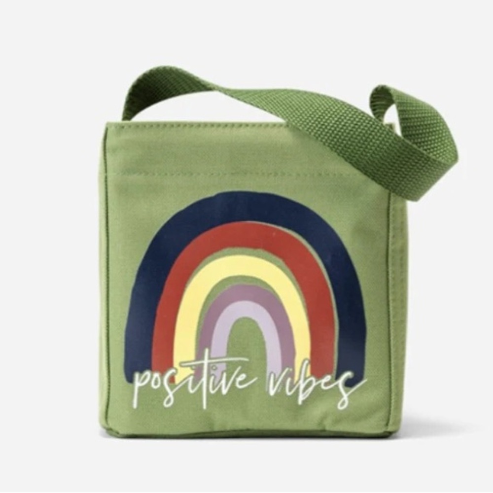 Rainbow positive vibes Little carry all caddy (thirty one bags) NIP-BUNDLE!
